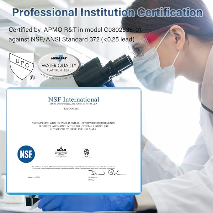 Water Filter Replacement for Berkey, NSF/ANSI 42 Certified Water Filter System Black Activated Carbon Filters Elements Compatible with Berkey® BB9-2® Gravity Filtration System, Pack of 4