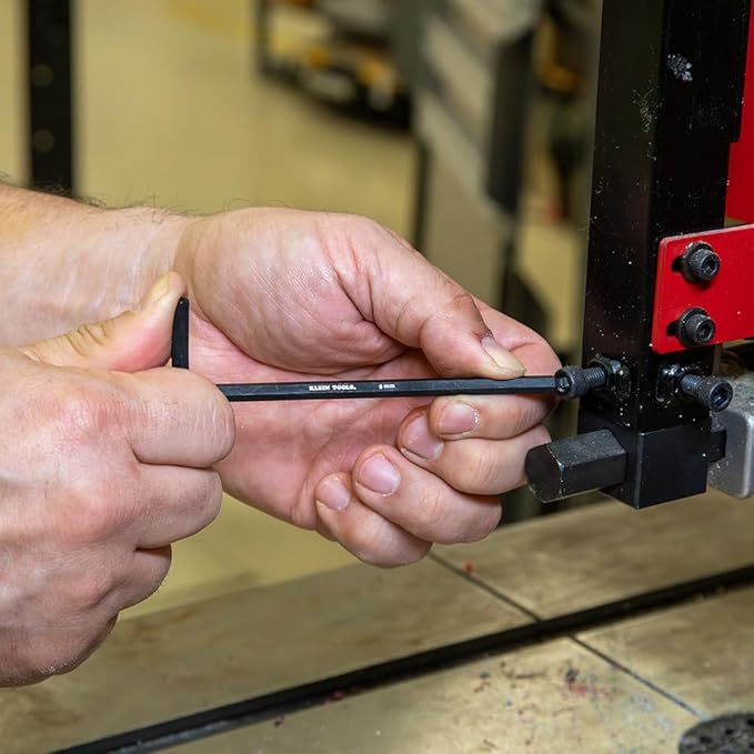 Klein Tools BLS22 22-Piece Long Ball-End Hex Key Wrench Set, SAE and Metric, Heat-Treated, L-Style, 1/16-Inch to 3/8-Inch and 1.5mm to 10mm