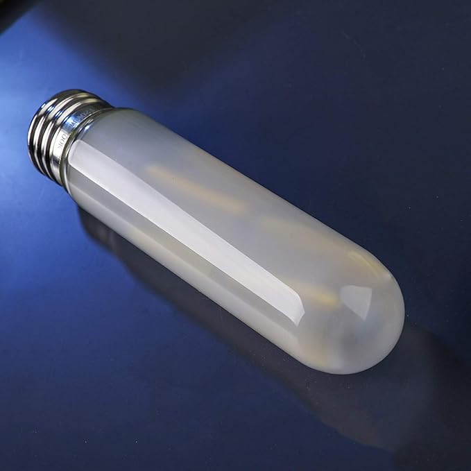 Dimmable T10 Frosted LED Bulbs,6W LED Tubular Edison Bulbs 60 Watt Equivalent,600LM,Daylight 4000K,E26 Medium Base Lamp Bulb for Desk Lamp, Pendant Lights,Cabinet Display Cabinet etc. (6-Pack)