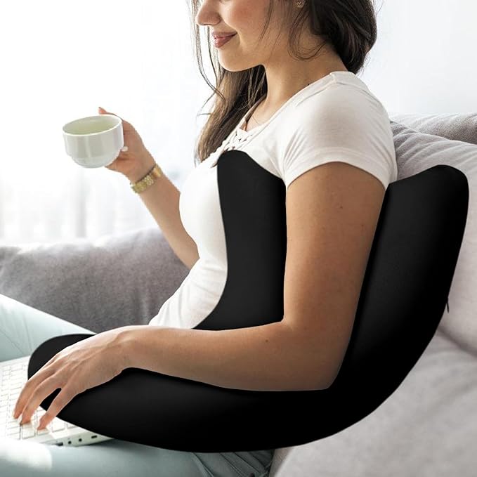 HARBOREST Shoulder Surgery Pillow - Shoulder Pillow for Shoulder Pain, Rotator Cuff Pillow for Sleeping or Sitting, Shoulder Relief Pillow (Black)