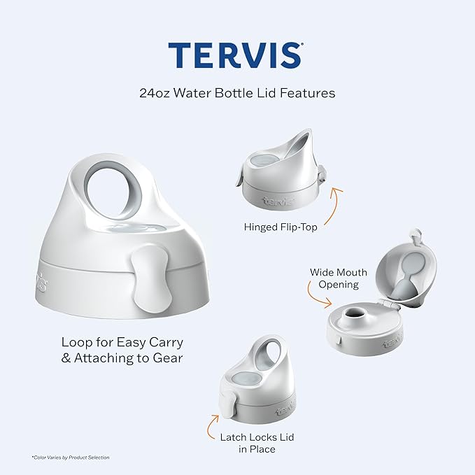 Tervis Softball - All Over Made in USA Double Walled Insulated Tumbler Travel Cup Keeps Drinks Cold & Hot, 24oz Water Bottle - Gray Lid, Classic