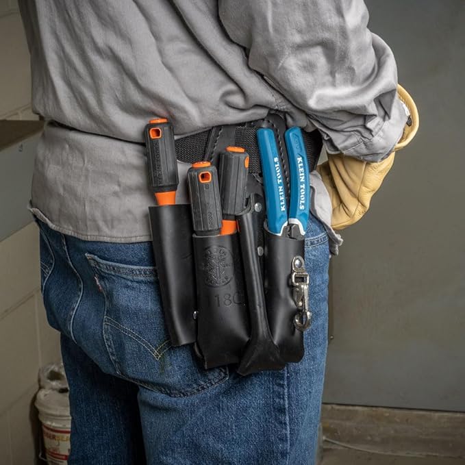 Klein Tools 85073INS Insulated Screwdriver Set, Made in USA, features 1000V Phillips, Slotted and Square Tips, Cushion Grip Handles, 3-Piece