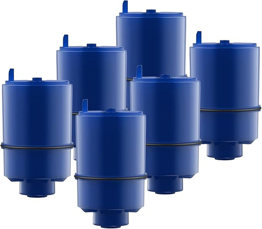 Crystala Filters Compatible with PUR® water filter replacement, Pur filter replacement faucet compatible with All PUR®, RF9999® and RF-3375, Pur filter replacement faucet, 6 Pack