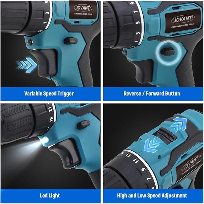 Cordless Telescoping Cleaning Tools&Power Drill with 2-Max 20V Batteries and 2.0A Charger 2-in-1 Cordless Pole Drill 5.3 to 15-Feet with 180° Telescoping Pole Include 7Pcs Drill Brushes