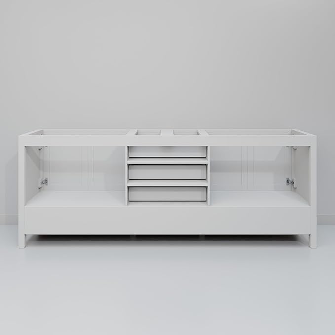 Big Sur 80 in. W X 22 in. D White Double Bath Vanity Cabinet Without Countertop