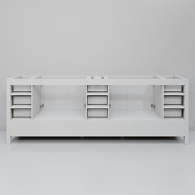 Big Sur 84 in. W X 22 in. D White Double Bath Vanity Cabinet Without Countertop