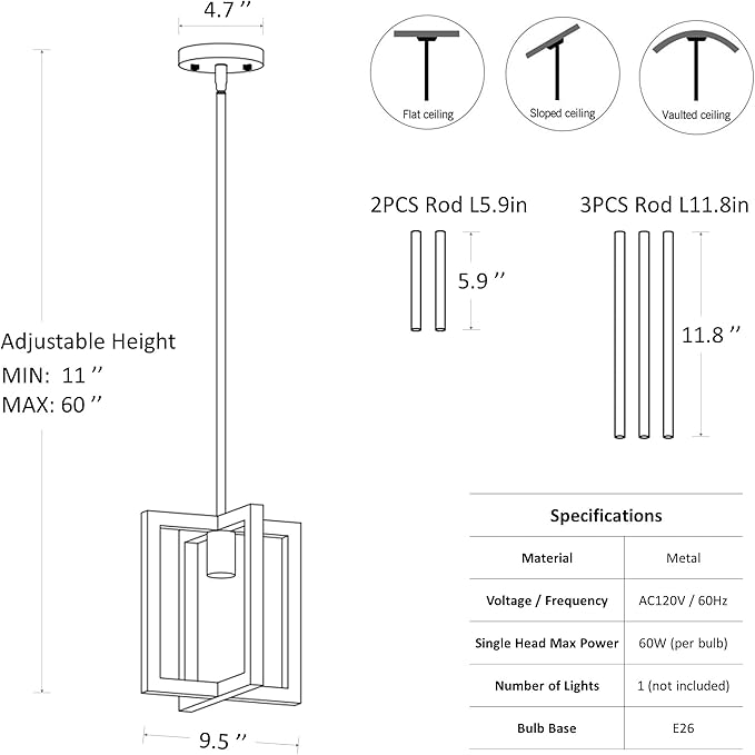 Mini Modern Farmhouse Gold Pendant Lighting for Kitchen Island, Adjustable Industrial Entryway Light Fixture Hanging for for Hallway Bedroom Dining Room Closet