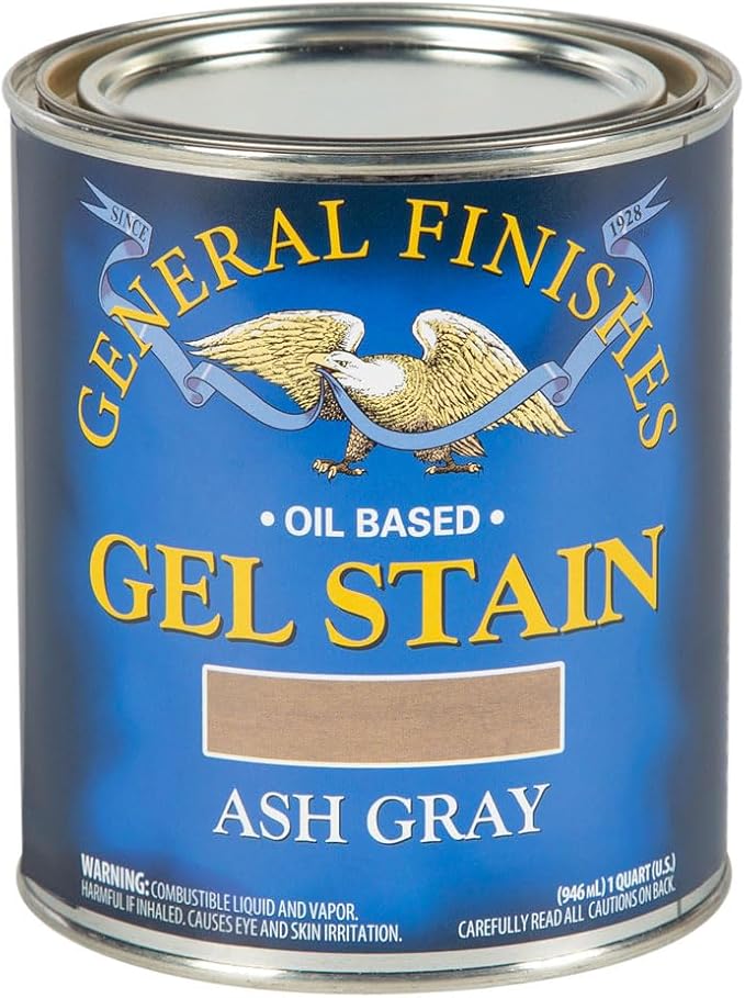 General Finishes Oil Base Gel Stain, 1 Quart, Ash Gray