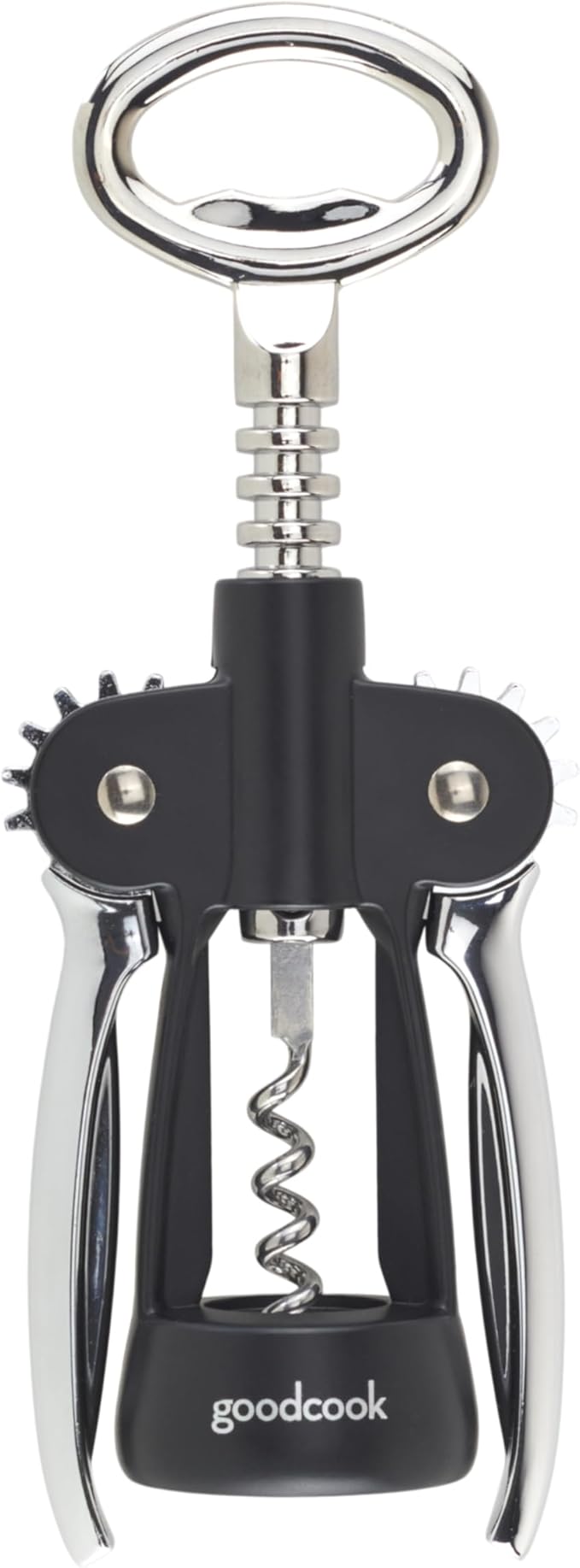 GoodCook Gourmet Deluxe Winged Corkscrew, Stainless Steel Worm, Universal Fit For All Cork Sizes