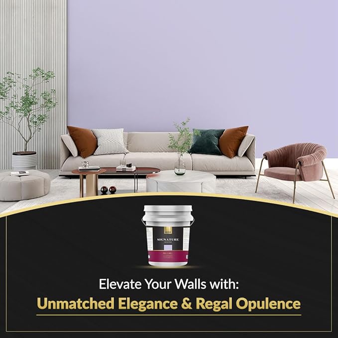 EVOLVE Signature Paint & Primer: Luxury Paint & Primer for Indoor & Outdoor Surfaces, Minimal Odor, Eggshell Sheen (Light Lilac, 5 Gallon)