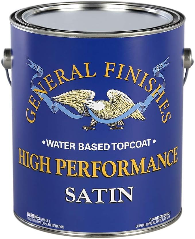General Finishes High Performance Water Based Topcoat, 1 Gallon, Satin
