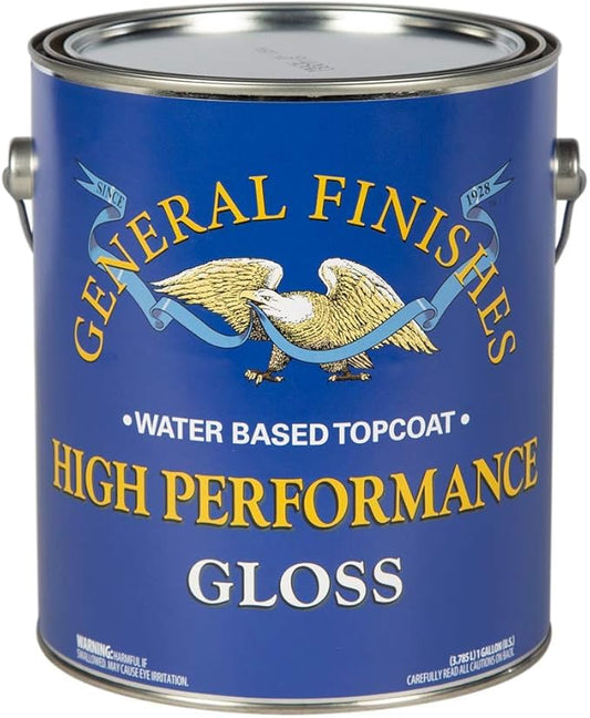 General Finishes High Performance Water Based Topcoat, 1 Gallon, Gloss