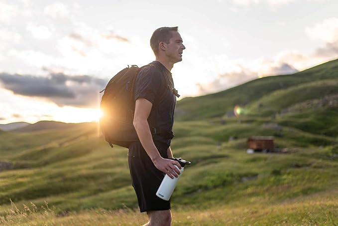 CamelBak eddy+ Water Bottle with Straw 32oz - Insulated Stainless Steel, Navy