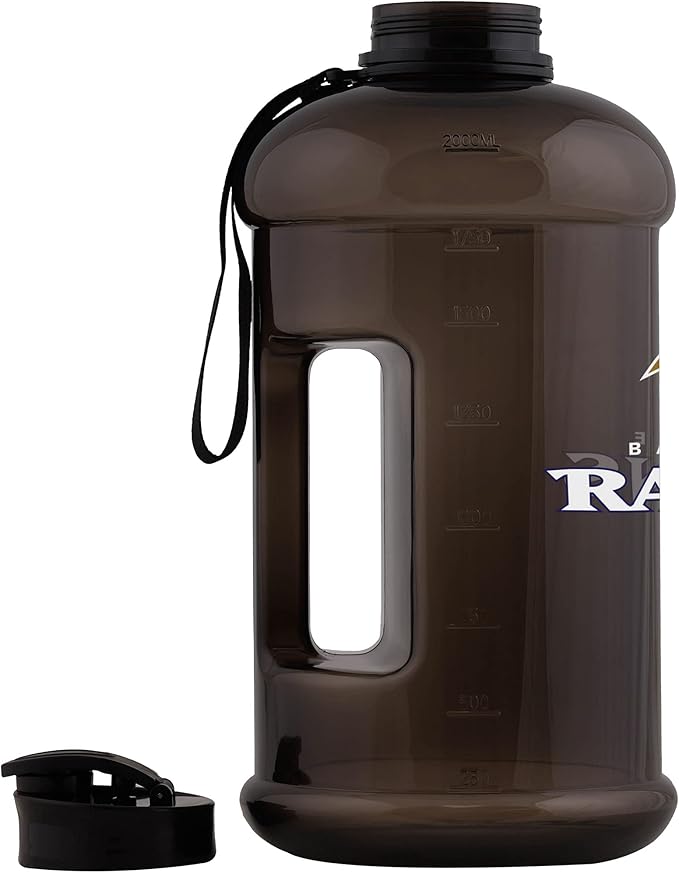 FOCO NFL Team Logo 2L Plastic Clear Large Sports Water Bottle