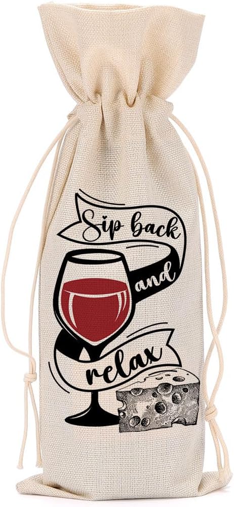 Funny Wine Quotes Wine Bag Wine Tasting Party Supplies for Wine Lovers Women Men Bride Coworker Her Christmas Birthday Wedding Bachelorrette Party Wine Bags