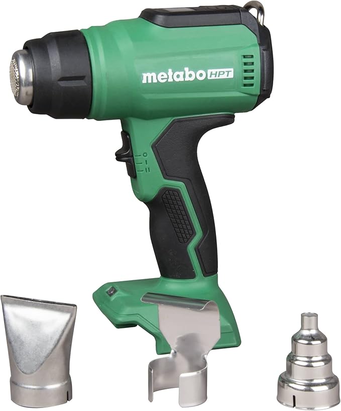 Metabo HPT 18V MultiVolt Cordless Heat Gun, Adjustable Heat Settings, Illuminated LCD Display, Compact and Lightweight, Ergonomic Design, Pro Tool Innovation Award Winner, RH18DAQ4