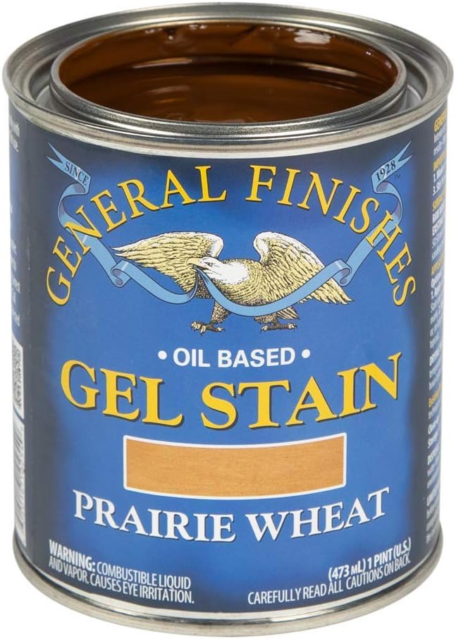 General Finishes Oil Base Gel Stain, 1 Pint, Prairie Wheat