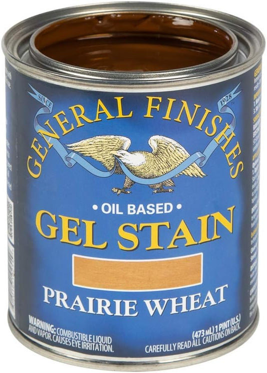 General Finishes Oil Base Gel Stain, 1 Pint, Prairie Wheat