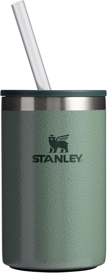 STANLEY Everyday Can Cooler Cup 10 oz | Steel Drink Holder for Beer, Seltzers, Soda, and Energy Drinks| Hold-Tight Tabs | Dishwasher Safe | Doubles as Tumbler