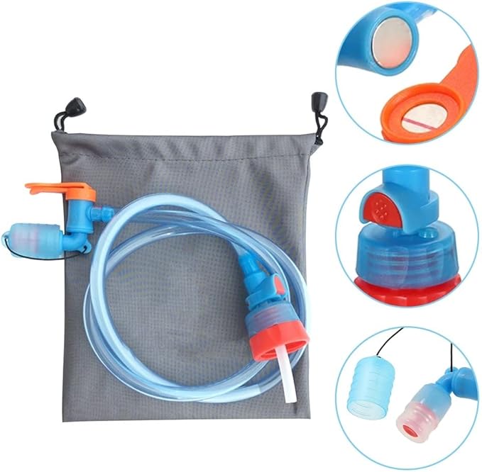 DONGKER Drink Tube Kit,Water Bottle Drink Tube Reservoir Pack Backpack System Hose Kit for Hydration Bladder Backpack