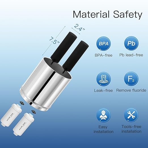 Gravity Water Filter, Replacement for Berkey® BB9®-2 Black Filters & PF-2® Fluoride Filters, Berkey® Gravity Water Filter System and Fachioo King Tank Series