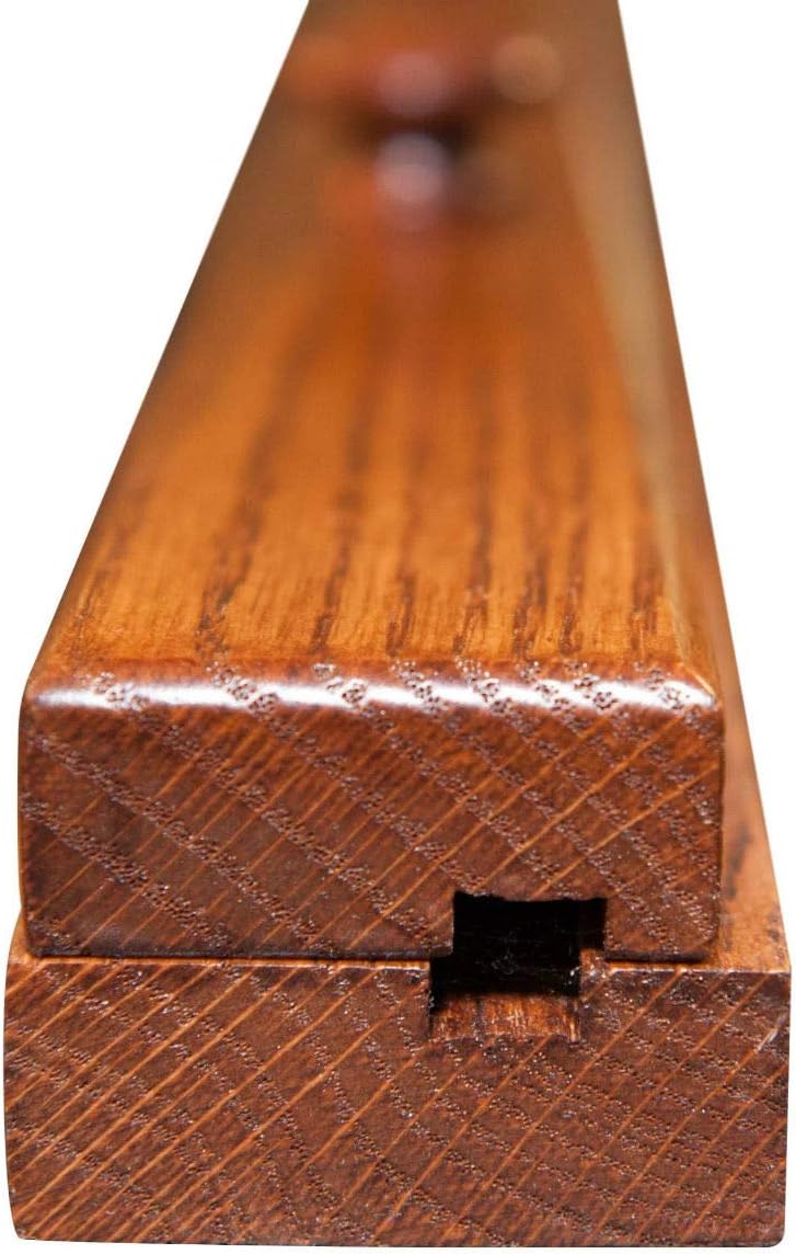 RRD Quilt Hanger for Wall for Display (72") Amish Made Wooden Quilt Rack Wall Mount - Rustic Tapestry Quilt Wall Hangers (Oak Wood, Michaels Stain, 72" Long)