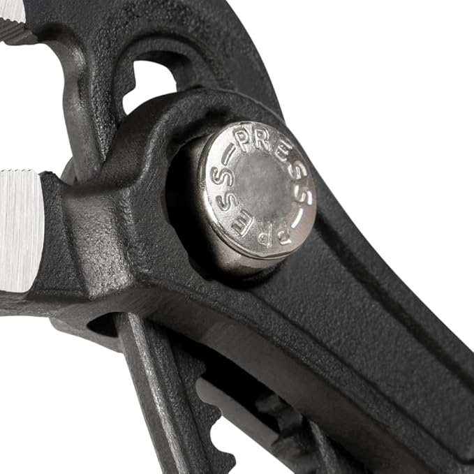Klein Tools D5057B 7-Inch Quick-Adjust Klaw Pump Pliers, Compact Design with V-Jaw and Hardened Teeth for Maximum Torque