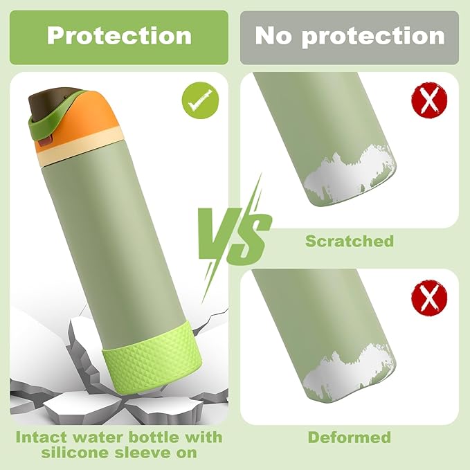 Silicone Boot for Owala Water Bottle 24 oz 32 oz 40 oz, Anti-Slip Protective Sleeve for FreeSip/Twist/Flip Stainless Steel Water Bottles Accessories