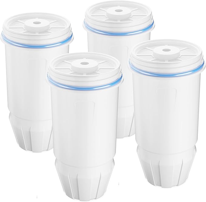 Water Filter Replacement Compatible with Zero Pitcher and Dispenser ZR-001 ZR-017 ZR-004 ZP-006 ZD-013 ZS-008, 5-Stage Filter System Fit for Zero Water Filter, Reduce Lead, Chromium, Etc. 4 Pack