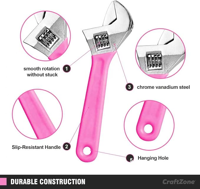 Tool Kit for Ladies,Basic Hand Tool Set 21Pcs with Pouch,Tool Bag for Home|Dorm|Office|DIY|Girls