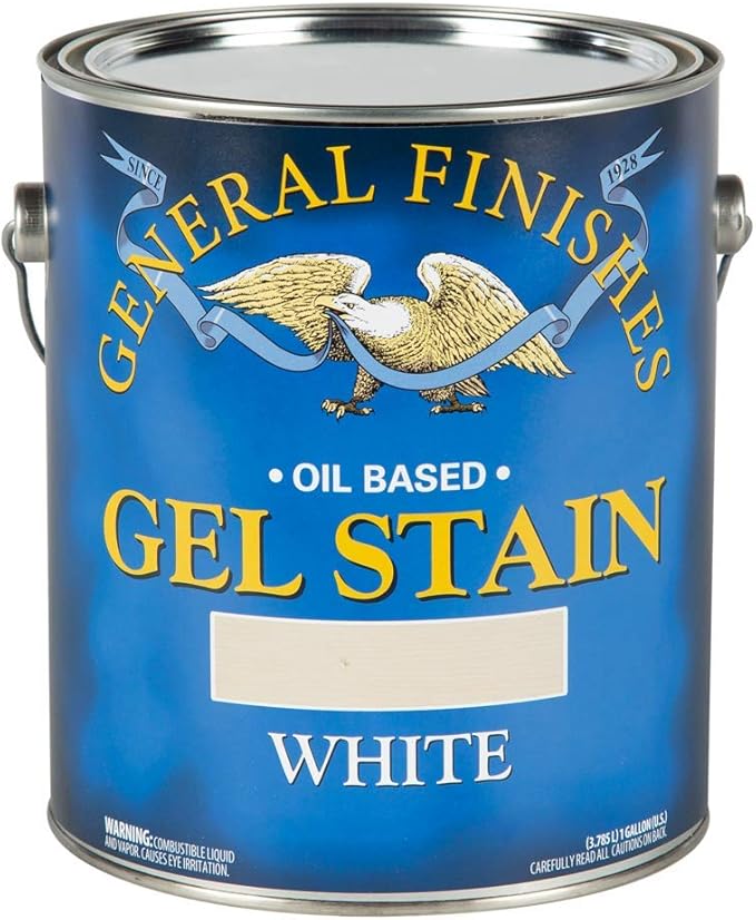 General Finishes Oil Base Gel Stain, 1 Gallon, White