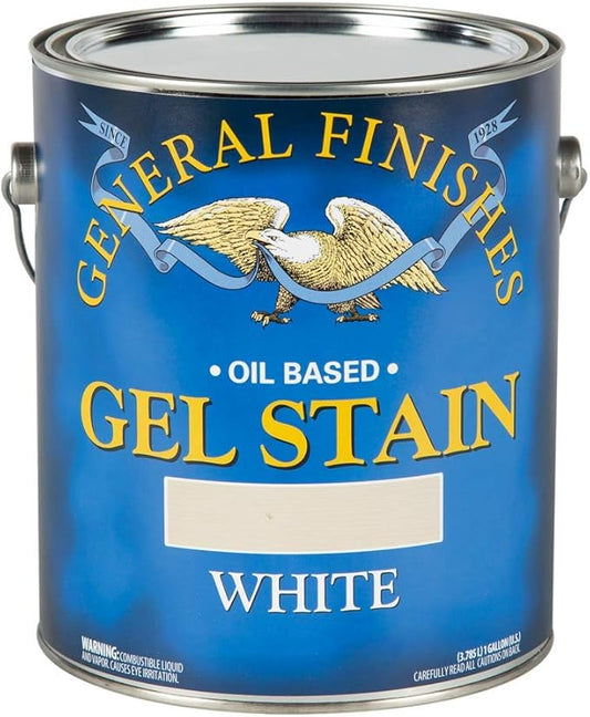 General Finishes Oil Base Gel Stain, 1 Gallon, White