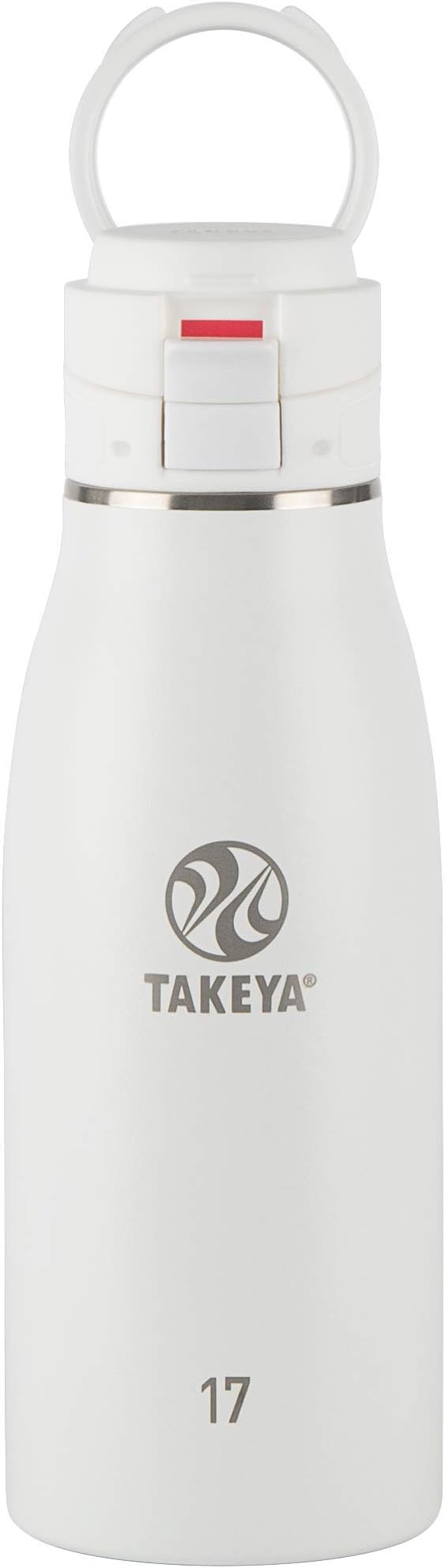 Takeya 17 oz Traveler Stainless Steel Insulated Travel Coffee Mug with Locking Leak Proof Lid, Premium Quality, BPA Free, Arctic