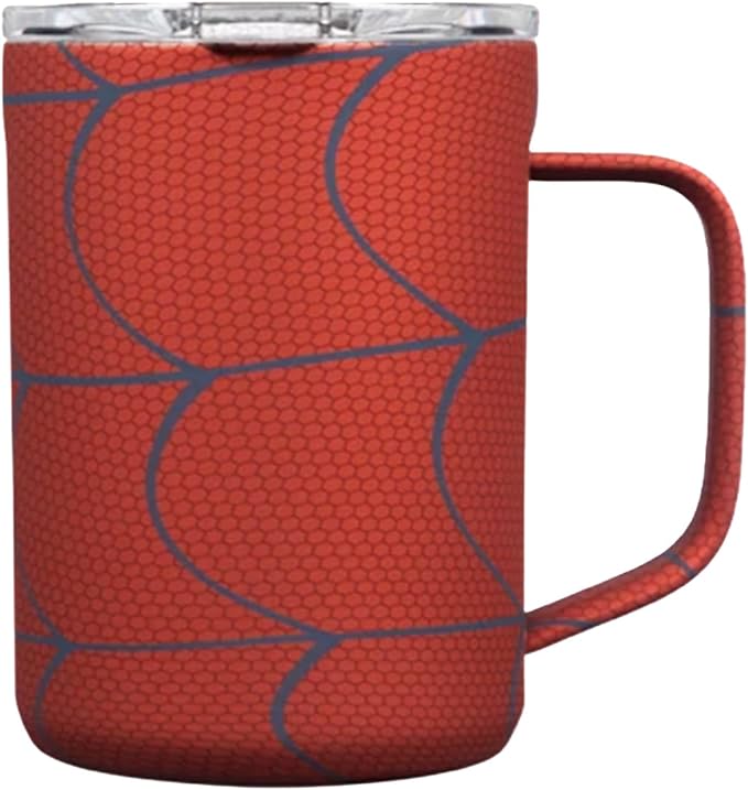 Corkcicle Spiderman Coffee Mug, Insulated Travel Coffee Cup with Lid, Stainless Steel, Spill Proof for Coffee, Tea, and Hot Cocoa, 16 oz