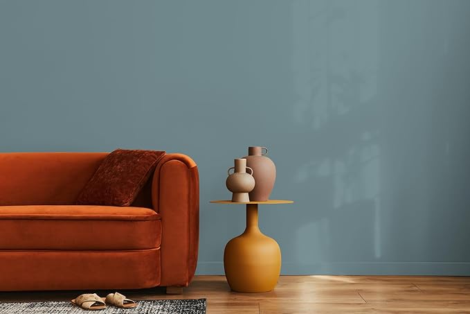 EVOLVE Paint & Primer: Environment-friendly, Eggshell with One-coat Coverage for Interior & Exterior surfaces (River Blue, 1-Gallon)