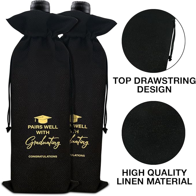 Graduation Wine Bag Graduation Gift for Him Her Graduates College Grad Wine Bag Gift