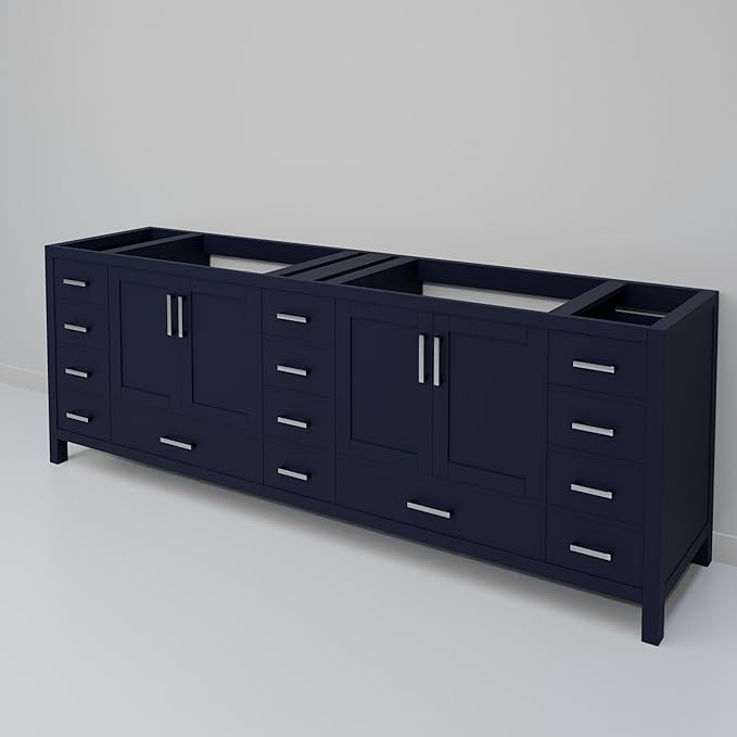 Big Sur 84 in. W X 22 in. D Navy Blue Double Bath Vanity Cabinet Without Countertop