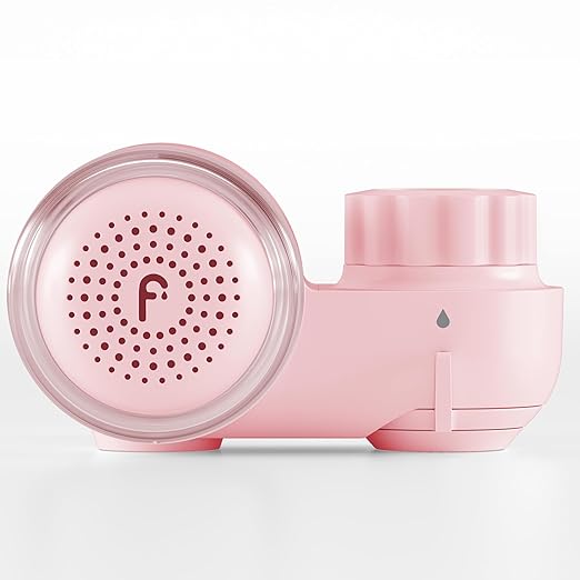 Filterbaby Skincare Filter 2.0, Bathroom Sink Filter Water Faucet for Skin Care, Clinically Tested Starter Kit, Filter w/10 Faucets Adaptors, Sink Water Filter for Skin Protection (Light Pink)