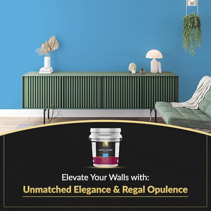 EVOLVE Signature Paint & Primer: Luxury Paint & Primer for Indoor & Outdoor Surfaces, Minimal Odor, Eggshell Sheen (Bimmer Blue, 5 Gallon)