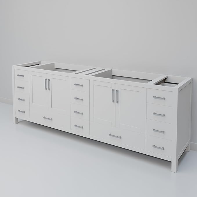 Big Sur 84 in. W X 22 in. D White Double Bath Vanity Cabinet Without Countertop