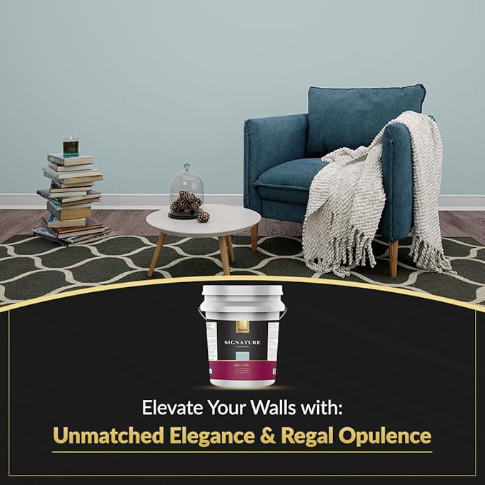 EVOLVE Signature Paint & Primer: Luxury Paint & Primer for Indoor & Outdoor Surfaces, Minimal Odor, Eggshell Sheen (Lunar Gray, 5 Gallon)