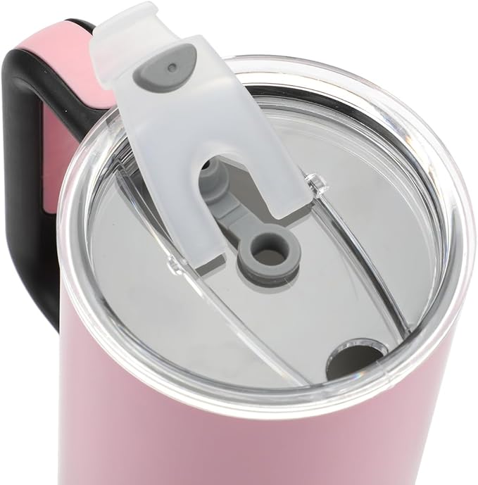 Bioworld The Grinch Cindy Lou Who 40 Oz Pink Stainless Steel Tumbler With Handle