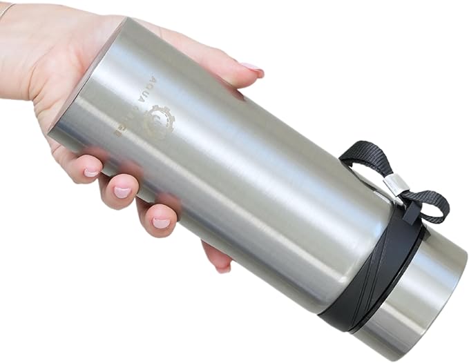 Stainless Steel Thermal Bottle, 600 mL, Digital Temperature Display, 4 Colors (Silver)