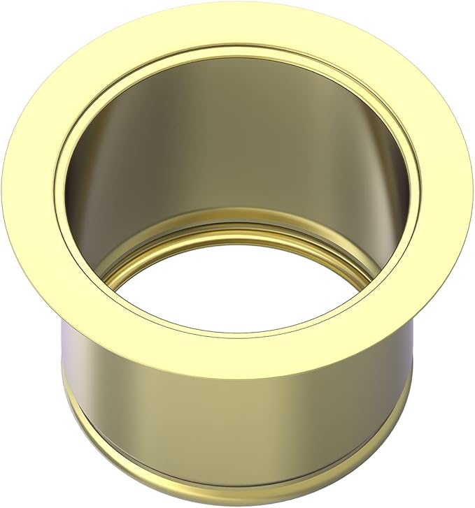 BOTEMY B9179 Extended Garbage Disposal Flange Deep Kitchen Sink Flange Stainless Steel for 3-1/2 Inch Standard Sink Drain Hole(Extended, Gold)