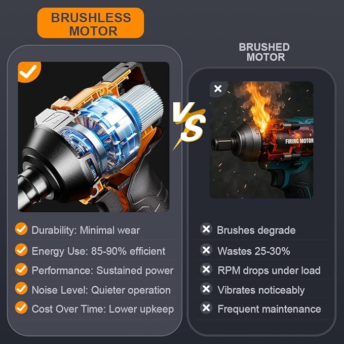 1000N.m Cordless Impact Wrench 1/2 inch,20V 740ft-lbs High Torque Impact Gun with 4.0 AH Battery,Sockets and Case,Brushless Power Impact Driver for Automotive and Heavy Duty Use