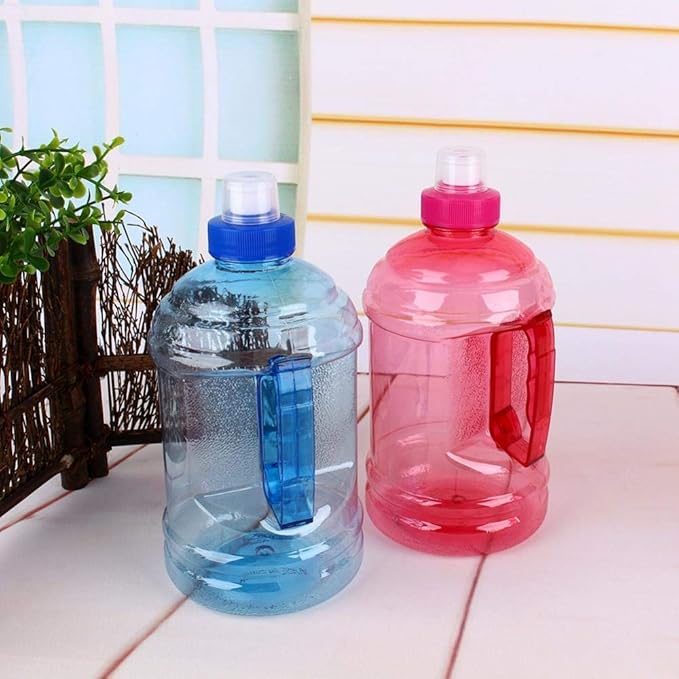 FILFEEL 1L Large Bottle BPA Plastic Kettle Drinking Container with Handle for Outdoor Training Party Fitness Gym Sports