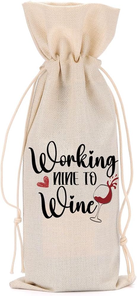 Funny Wine Quotes Wine Bag Wine Tasting Party Supplies for Wine Lovers Women Men Bride Groom Couples Christmas Birthday Wedding Bachelorrette Party Wine Bags