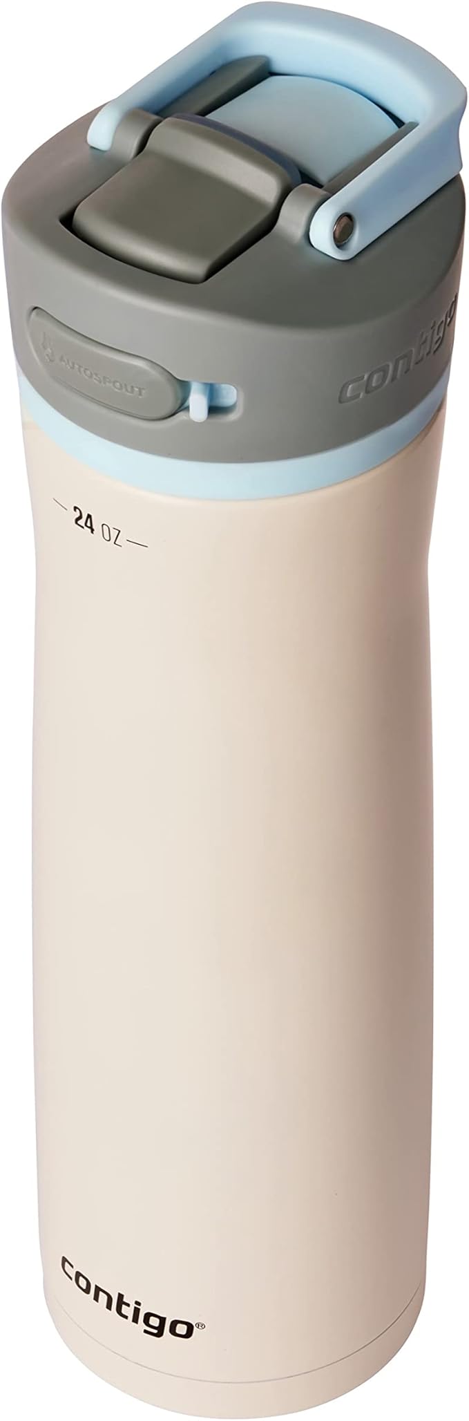 Contigo Wells Chill Stainless Steel Filter Water Bottle with AUTOSPOUT Straw Lid, 24oz., Salt