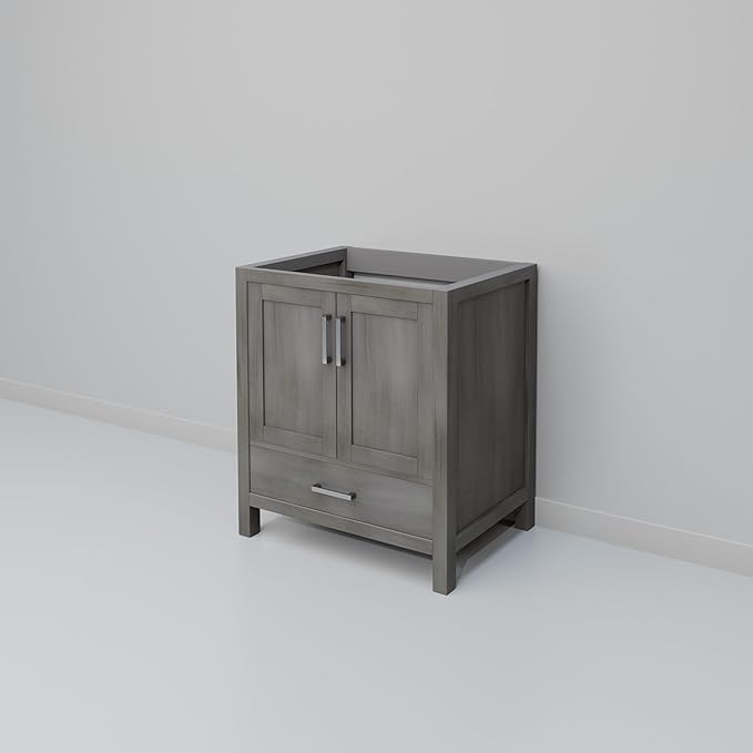 Big Sur 30 in. W X 22 in. D Distressed Grey Single Bath Vanity Cabinet Without Countertop