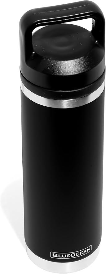 Classic 20 oz Water Bottle, Insulated Stainless Steel With Pro-Tough Lid | Perfect Insulated Water Bottle And Tumbler As Travel Water Bottle, Bike Water Bottle, Or Gym Water Bottle (Black)